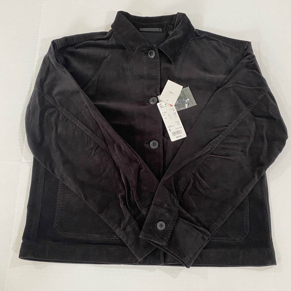 Uniqlo Black Corduroy Jacket NWOT